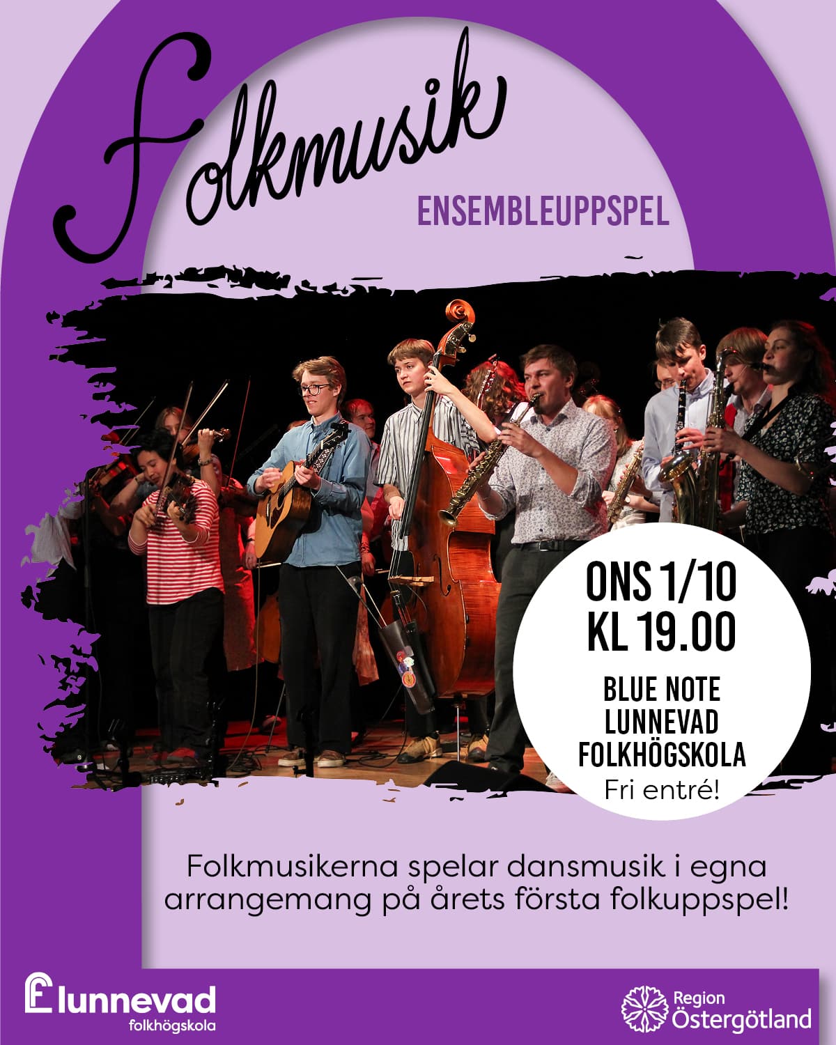 Affisch för folkmusik