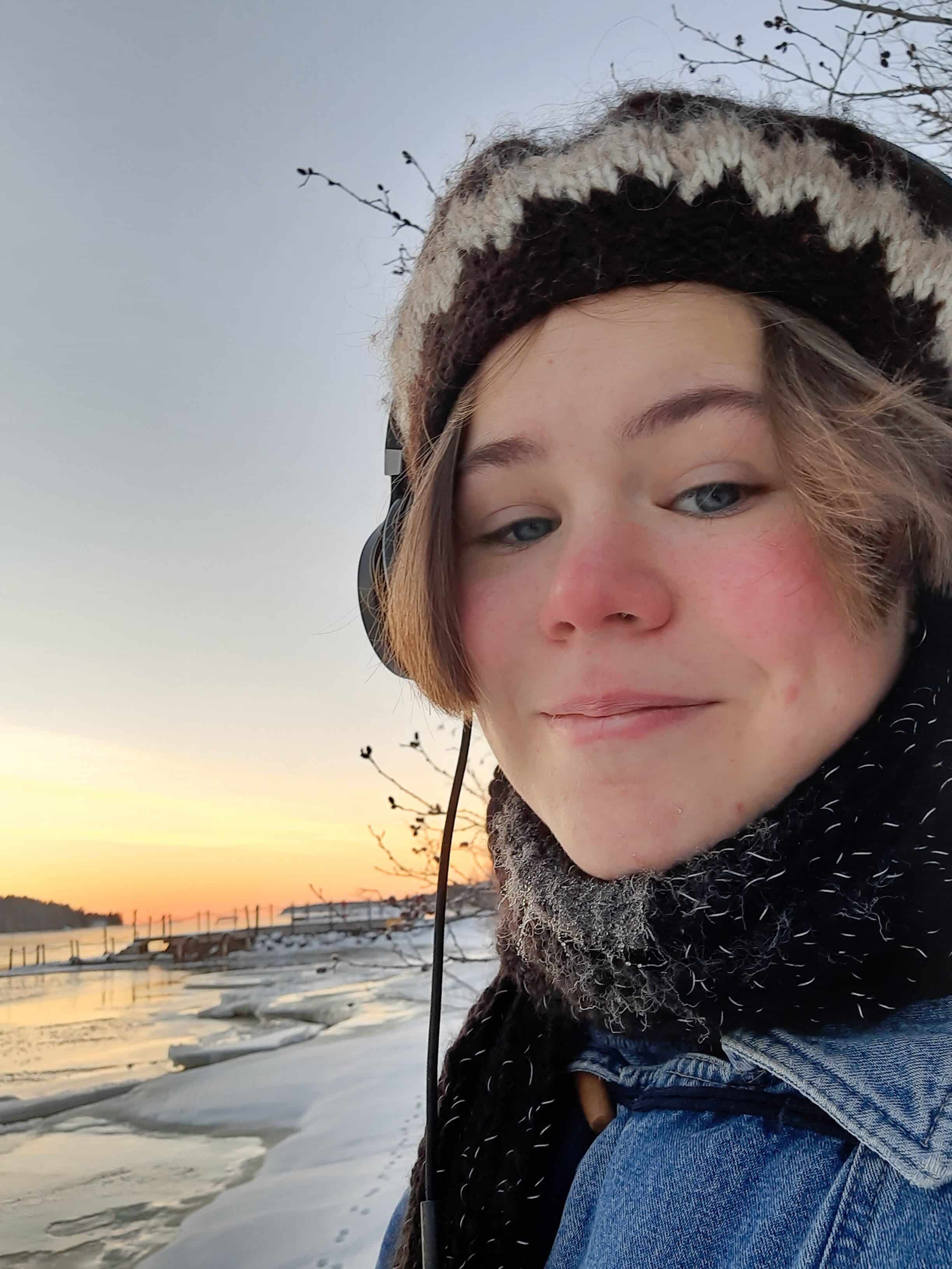 Porträtt Hedvig Liljedahl, tidigare deltagare på Lunnevad folkhögskola. Foto.