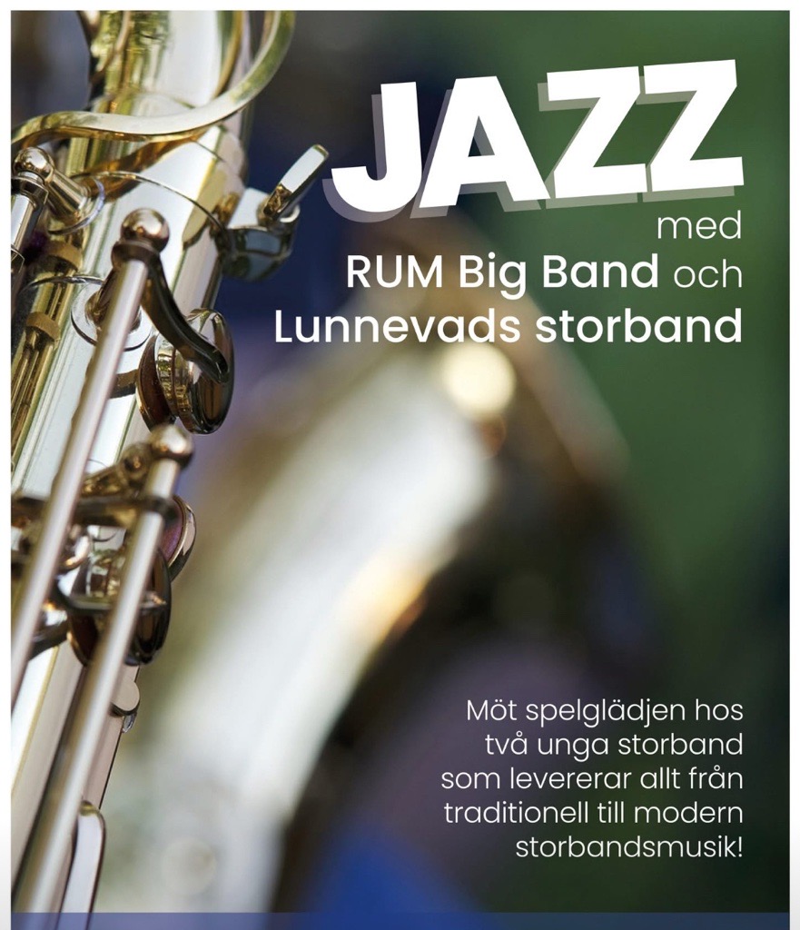 Affisch med närbild instrument.