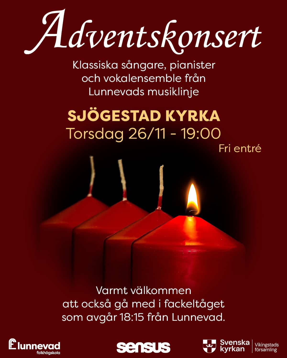 Affisch adventskonsert