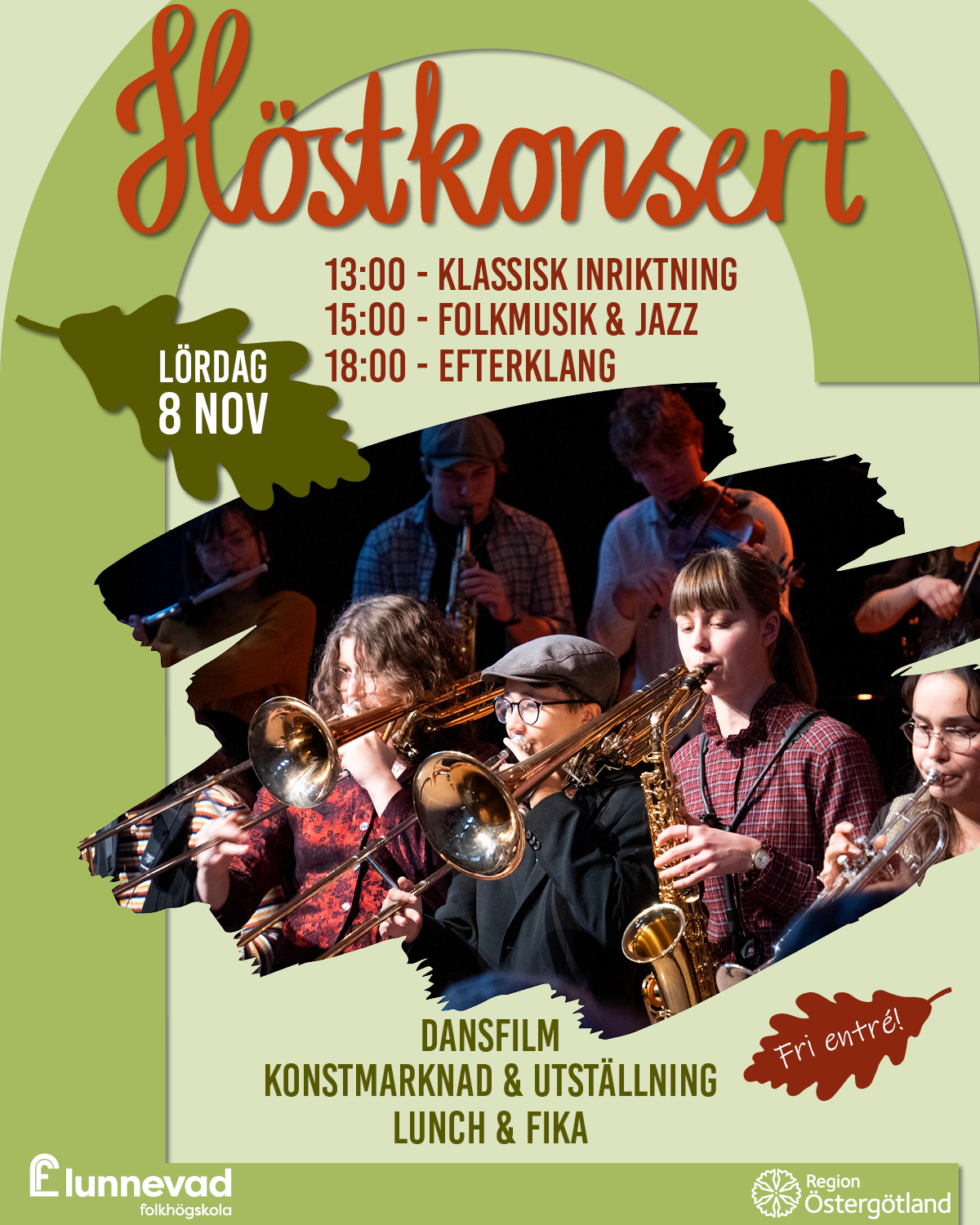 Affisch för höstkonsert