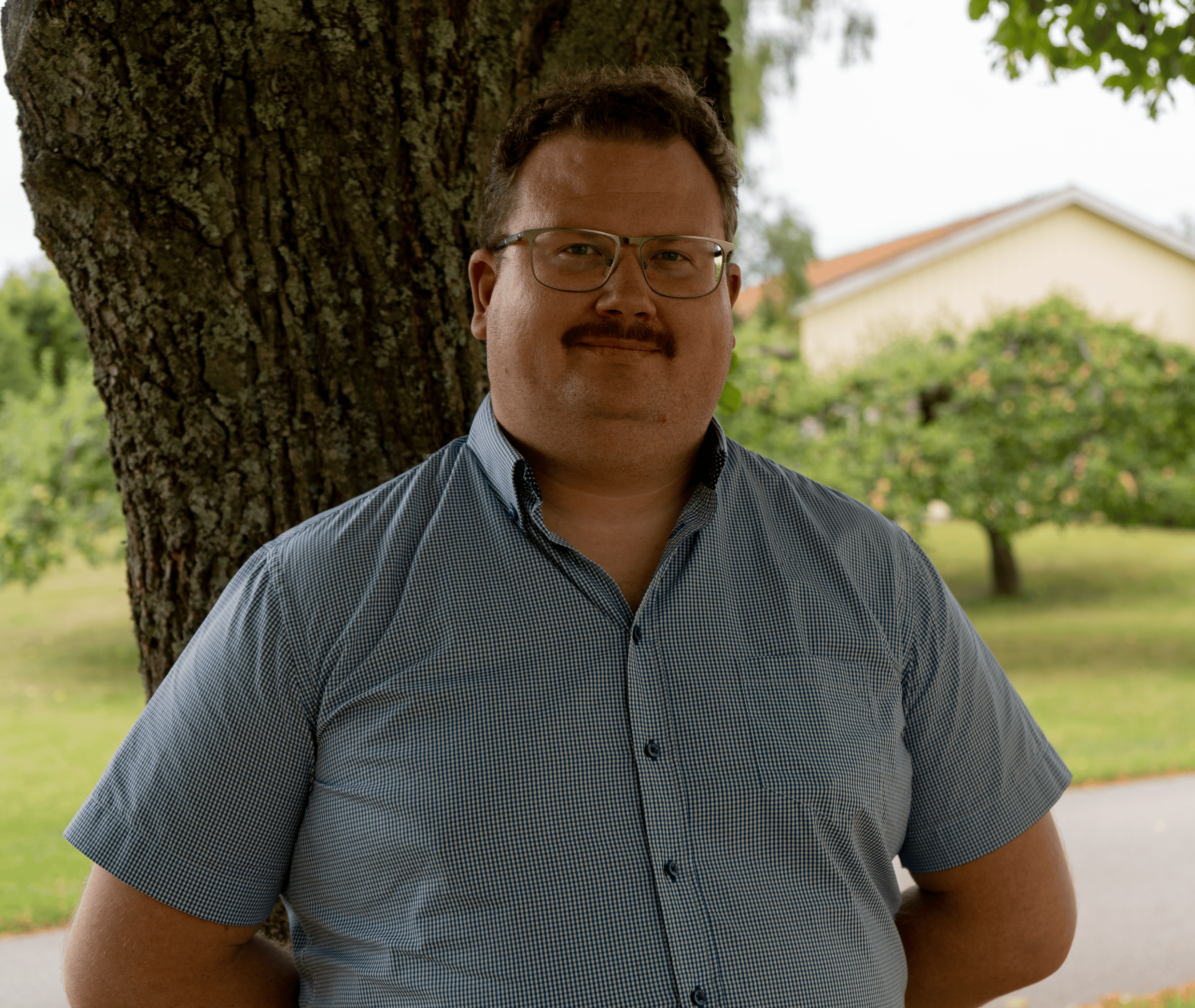 Porträtt av Martin Lidegran, lärare på allmän kurs. Foto.