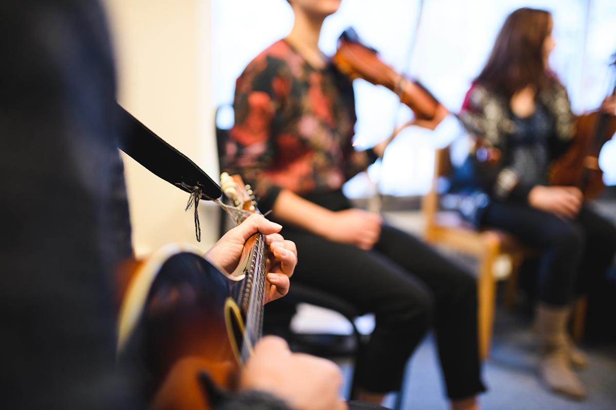 Deltagare på musiklinjen ""